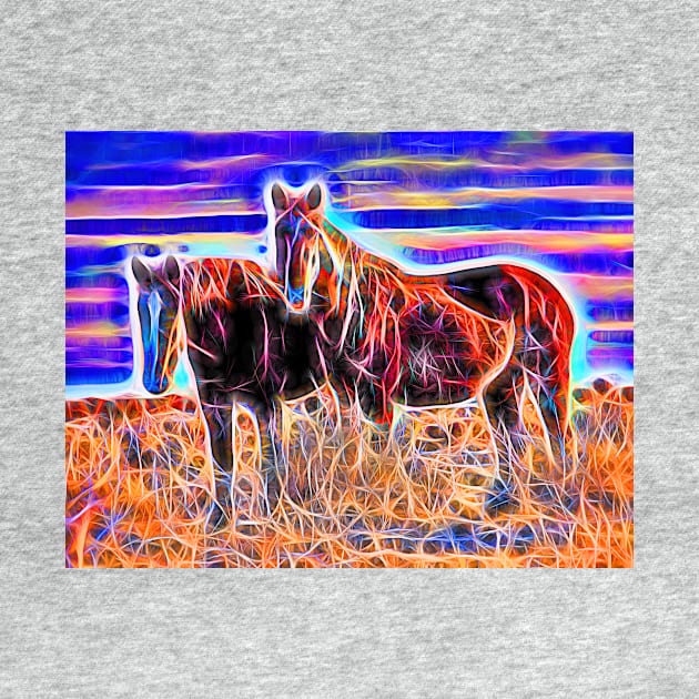 Two Wild Horses by Fred Newman Fine Art